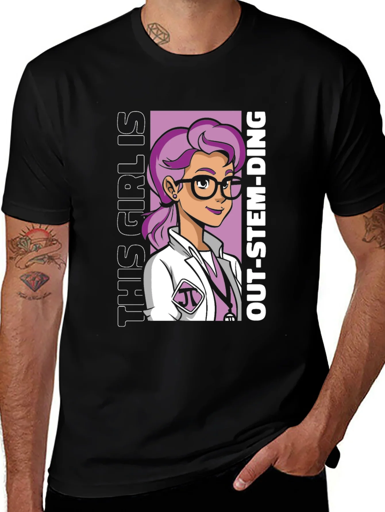 Out-STEM-Ding Girls T-Shirt - STEM Pride Tee