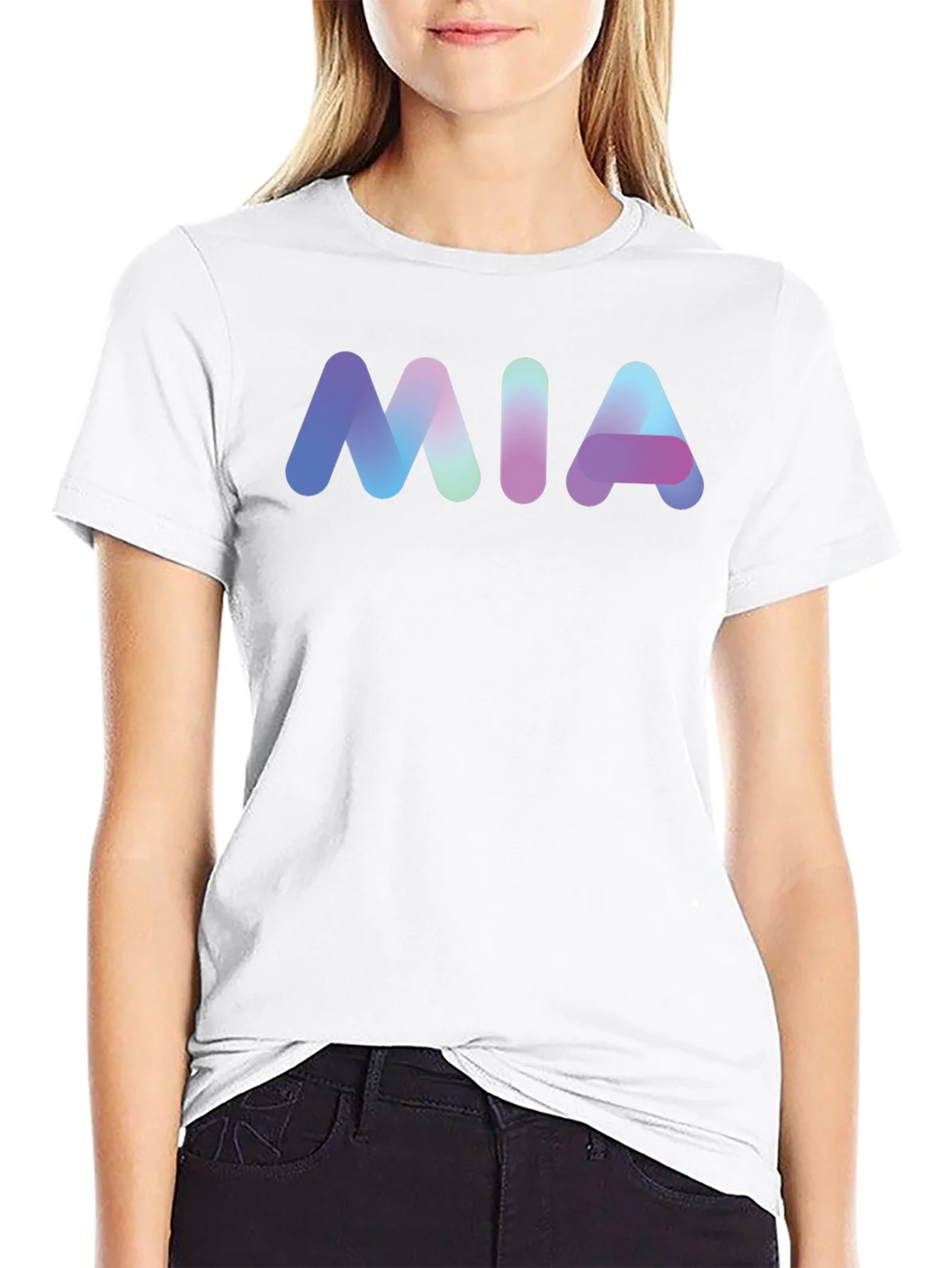 MIA Gradient Graphic Black T-Shirt