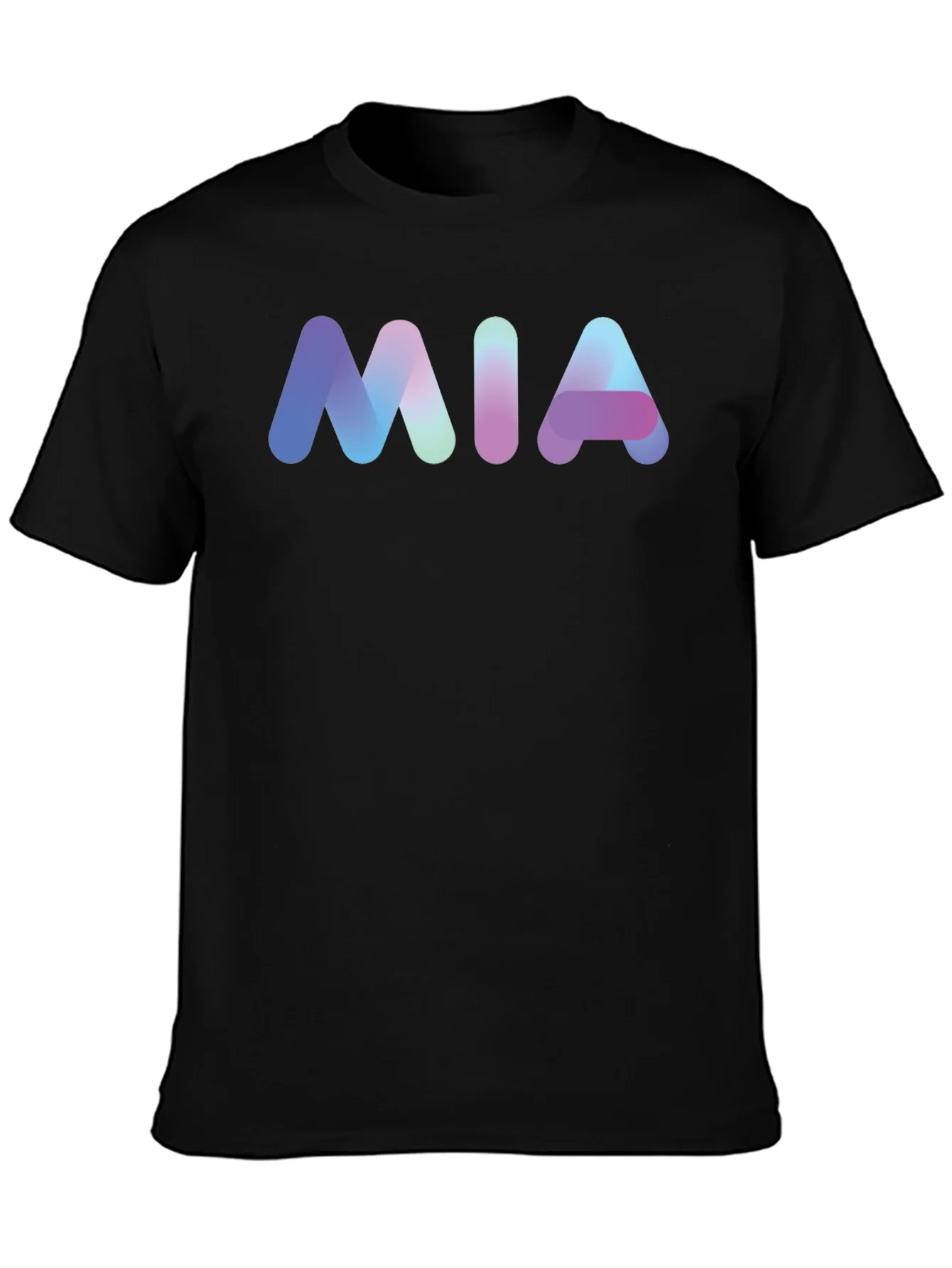 MIA Gradient Graphic Black T-Shirt