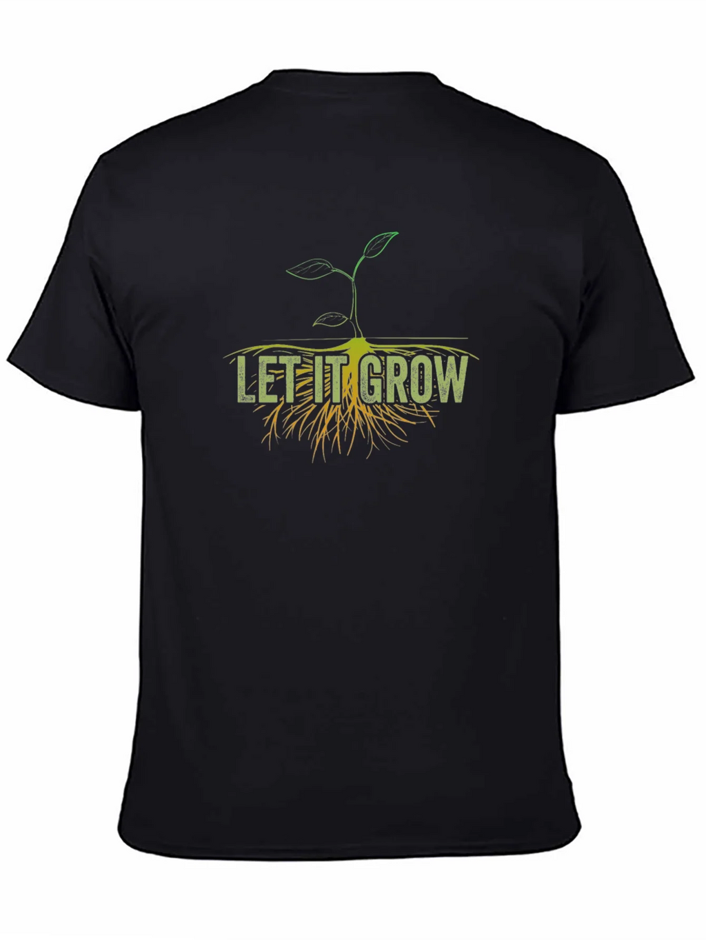 Let It Grow Graphic T-Shirt - Black Cotton Tee