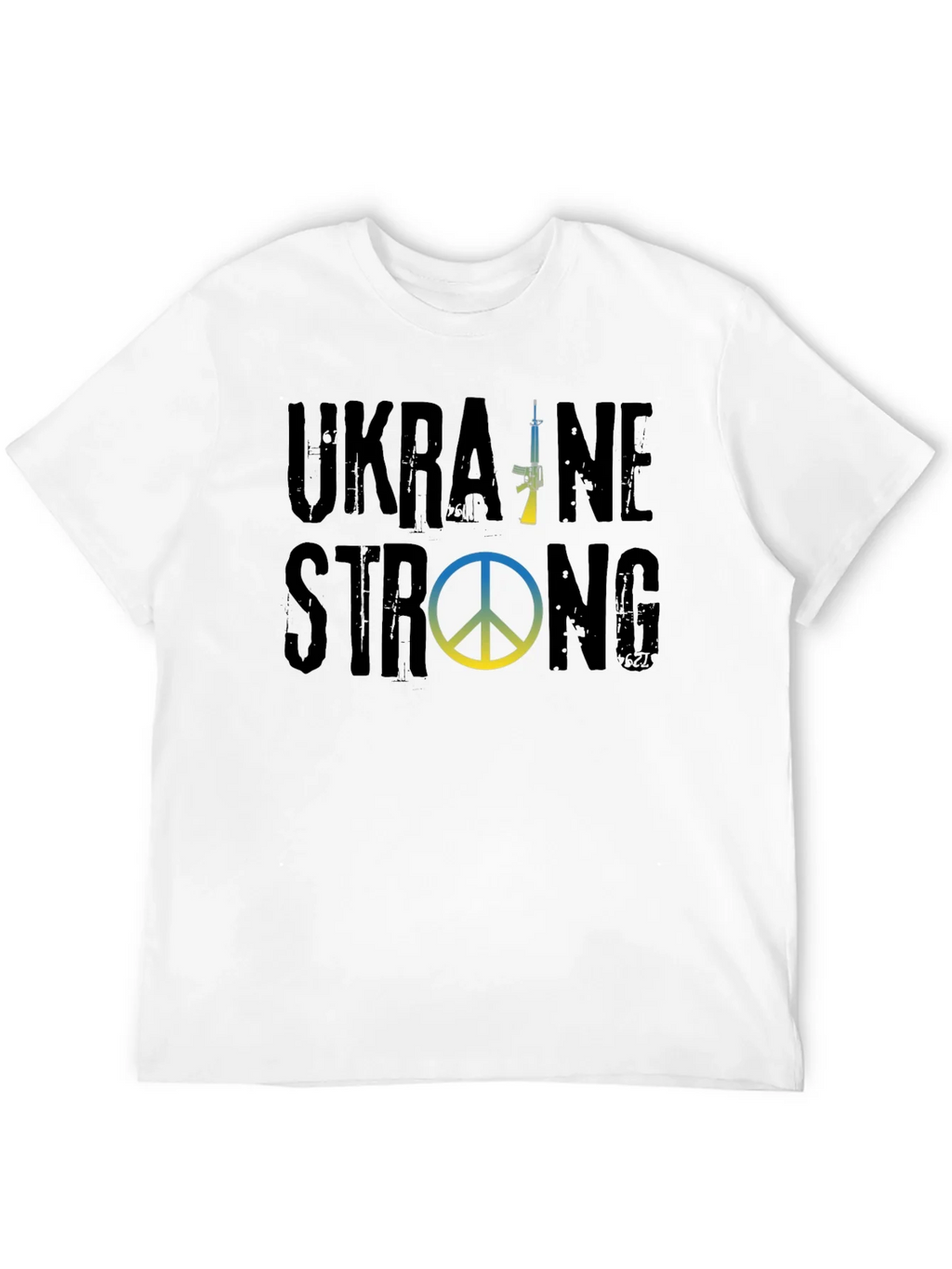 Ukraine Strong Graphic T-Shirt - Black
