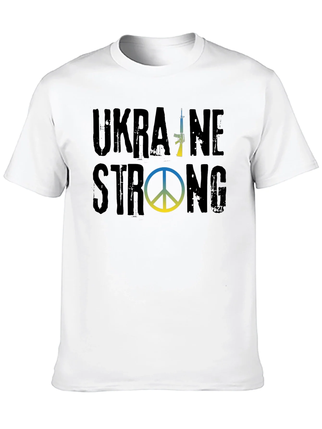 Ukraine Strong Graphic T-Shirt - Black