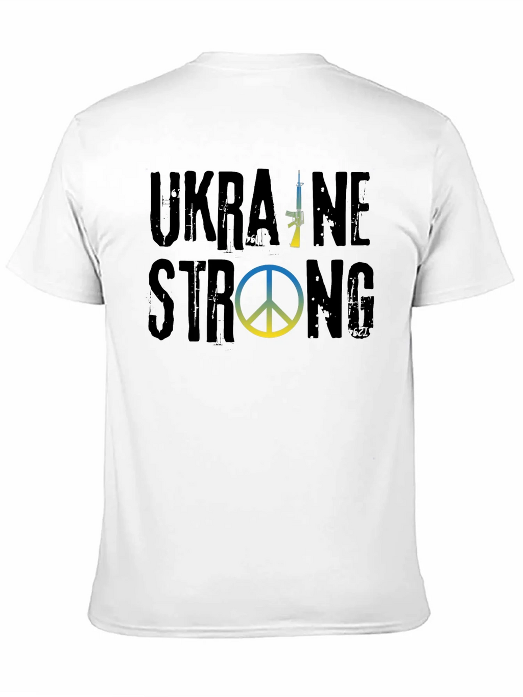 Ukraine Strong Graphic T-Shirt - Black