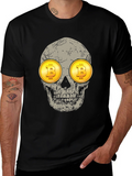 Bitcoin Skull Graphic Tee - Crypto Investor Shirt
