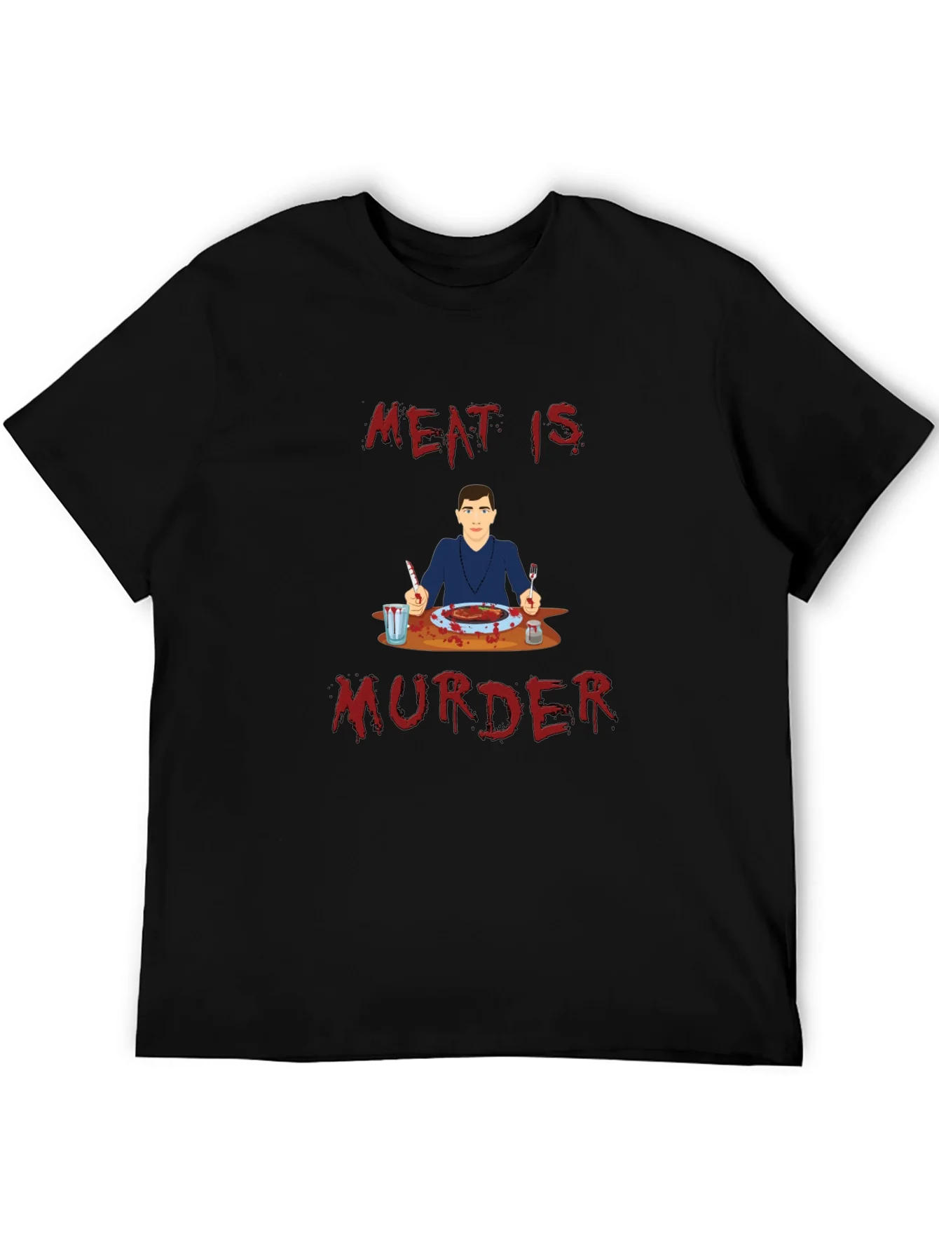 Meat is Murder T-Shirt - Graphic Print Tee