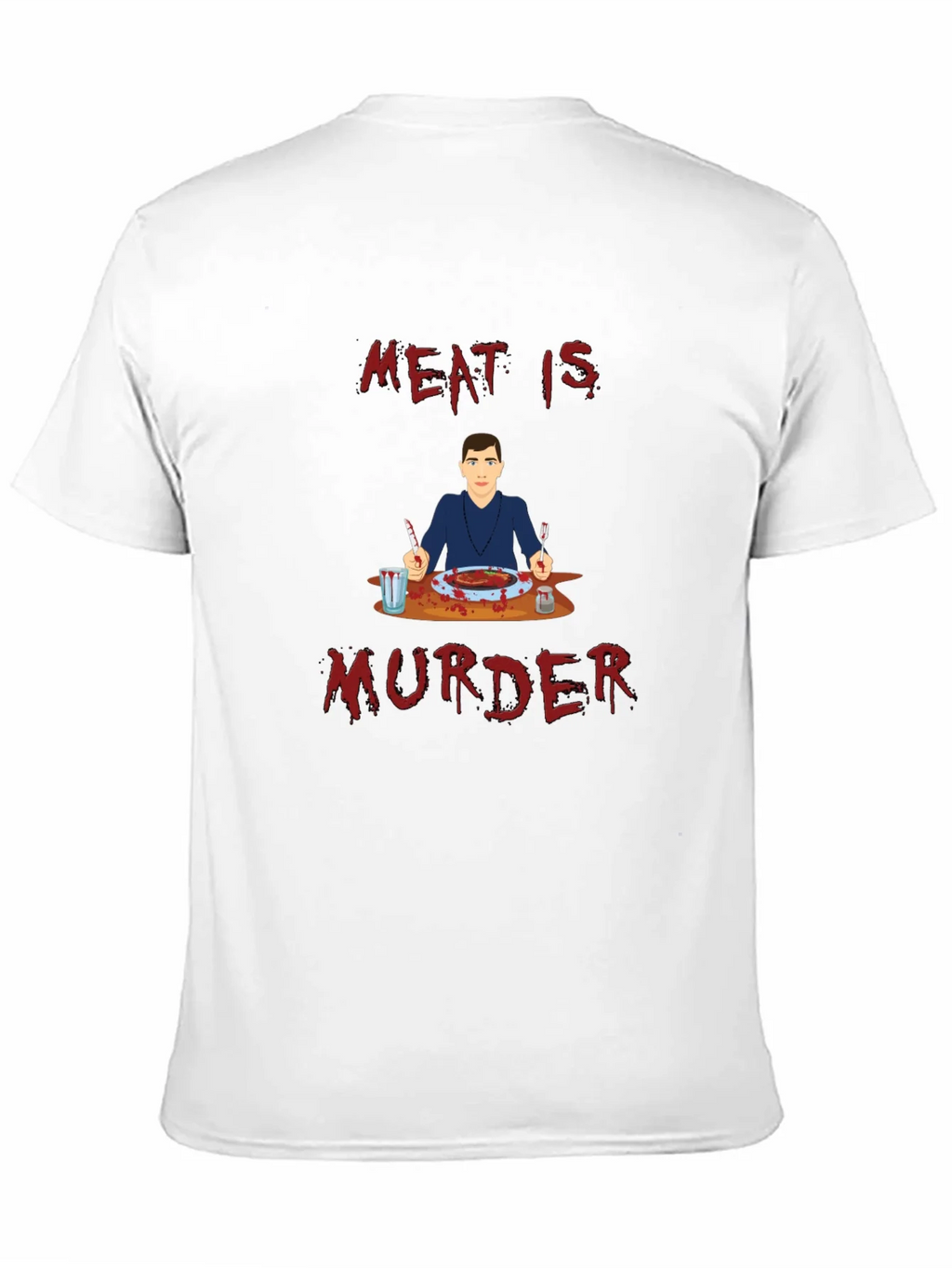 Meat is Murder T-Shirt - Graphic Print Tee